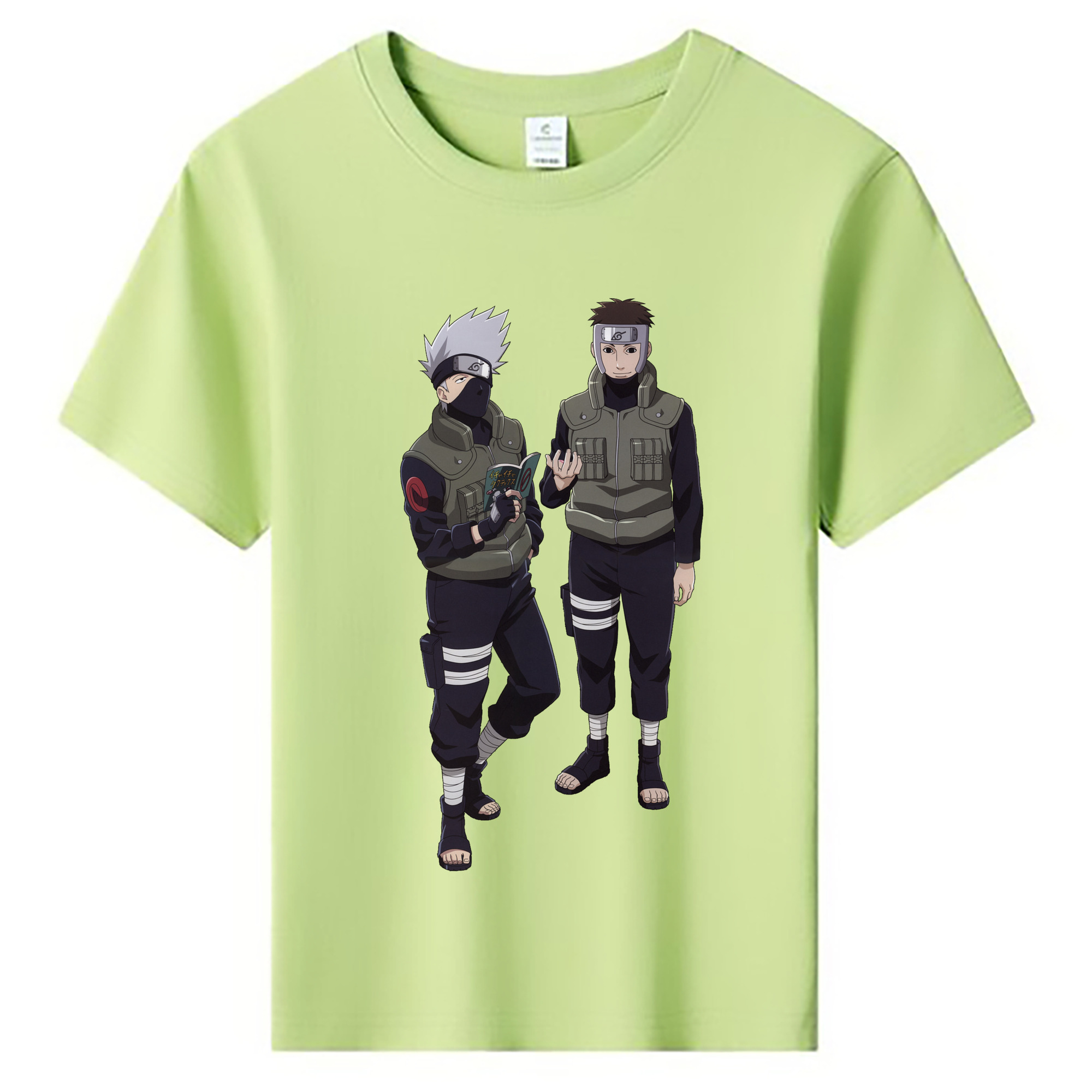 （画像用） NARUTO -ナルト- はたけ カカシ Hatake Kakashi 綿100％キッズTシャツ（フロントプリント）